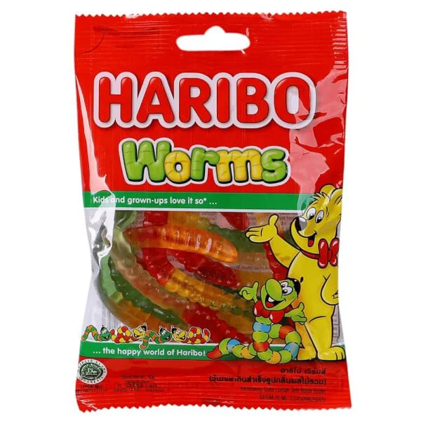 Kẹo dẻo Haribo Worms 80g