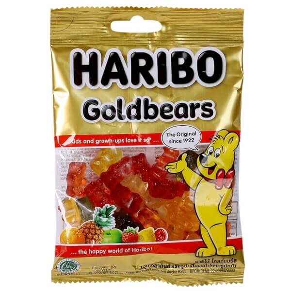 Combo 2 Kẹo dẻo Haribo Goldbears 80g