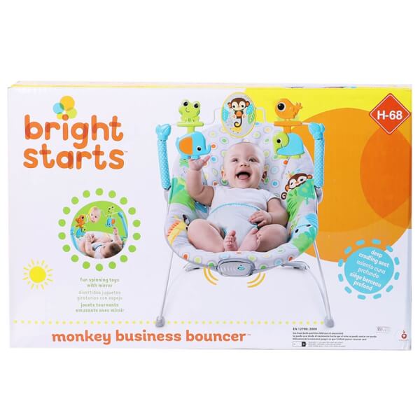 Nôi rung tự động chú khỉ nghịch ngợm BRIGHT STARTS (11188)