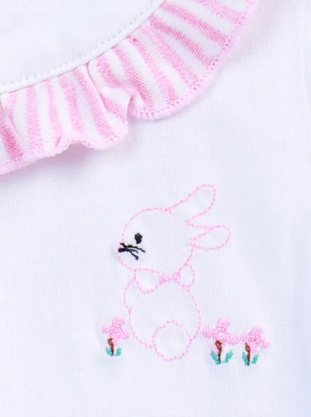 Bộ thun bé gái ngắn CF G0520016 (9M,Trắng)