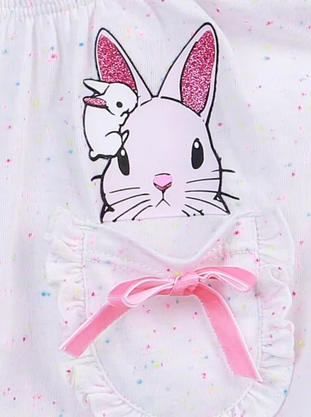 Áo thun bé gái tay ngắn CF G0320031 Trắng