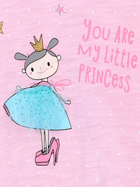 Áo thun bé gái tay dài CF G0420048 Hồng