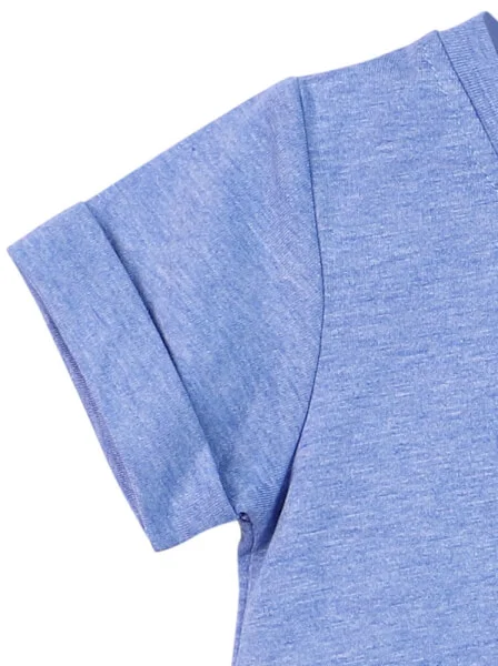 Đầm thun bé gái CF G0420049 (9M,Xanh)