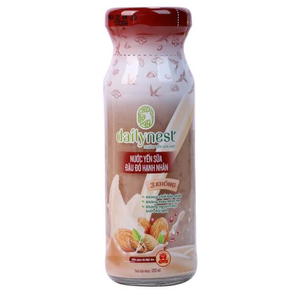 Dailynest Nước Yến Sữa Đậu Đỏ Hạnh Nhân 120ml