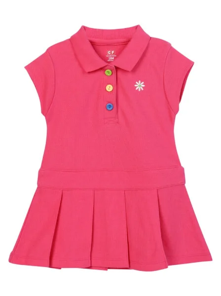 Đầm thun bé gái CF G0320023 Hồng