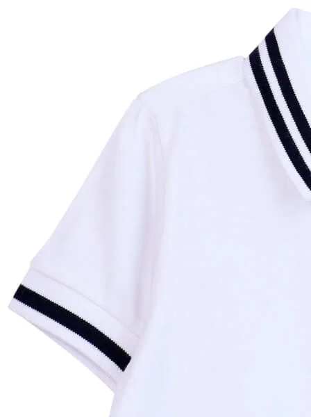 Áo polo bé trai CF B0320007 (4Y,Trắng)