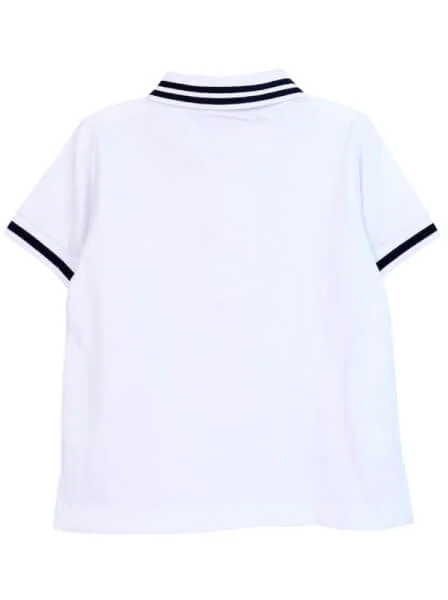 Áo polo bé trai CF B0320007 (4Y,Trắng)