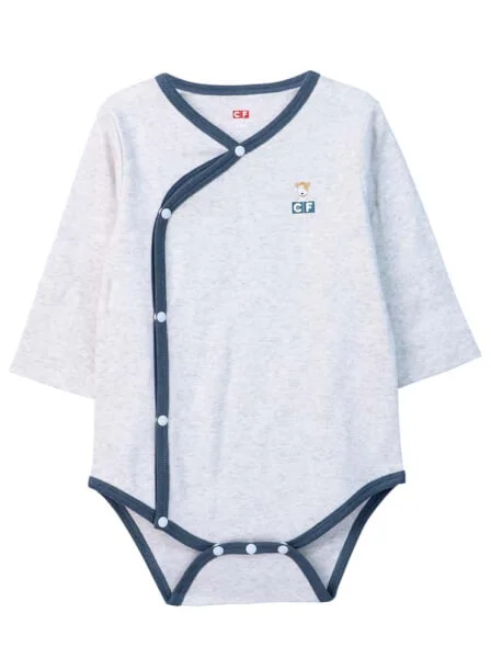 Body bé trai tam giác CF B0420035 (12M,Xám nhạt)