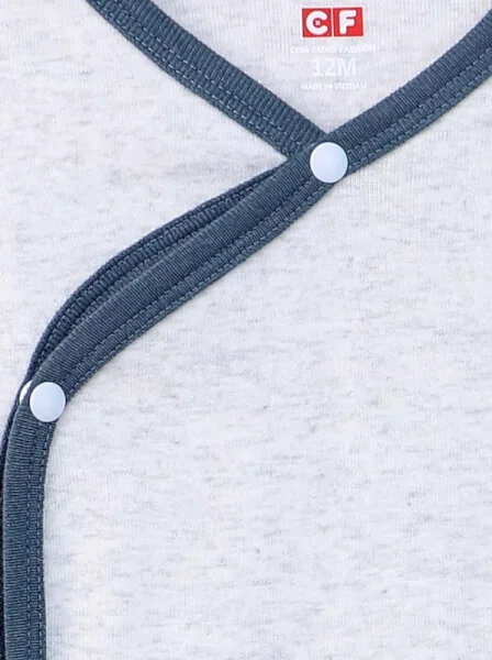 Body bé trai tam giác CF B0420035 (12M,Xám nhạt)
