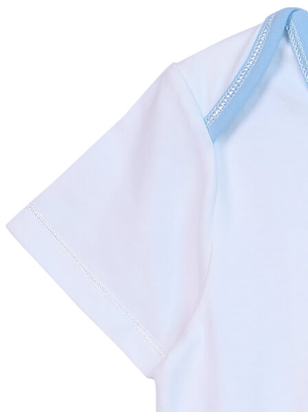 Body bé trai tam giác CF B0420026 (6M/9M/12M,Trắng)