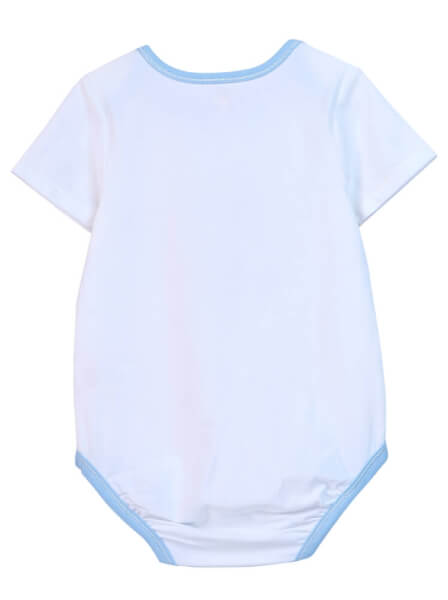 Body bé trai tam giác CF B0420026 (6M/9M/12M,Trắng)
