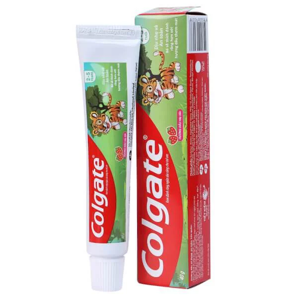 Kem đánh răng Colgate Tiger 40g bé từ 2-5 tuổi