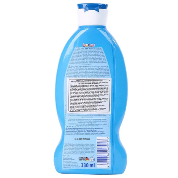 Sữa tắm và gội dành cho trẻ em 3&1 Cầu thủ bóng đá Bobini 330ml