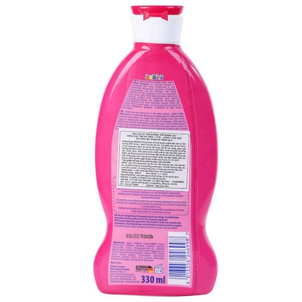 Sữa tắm và gội dành cho trẻ em  3&1 Công chúa nhỏ Bobini 330ml