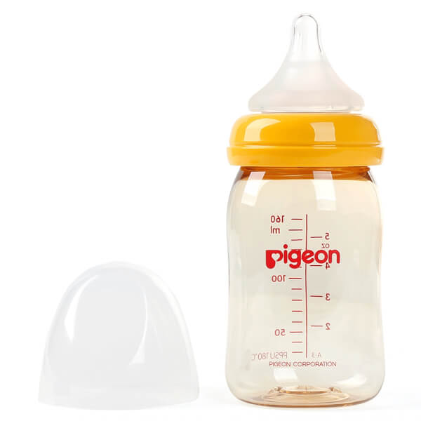 Combo 2 Bình sữa Pigeon nhựa PPSU cổ rộng 160ml