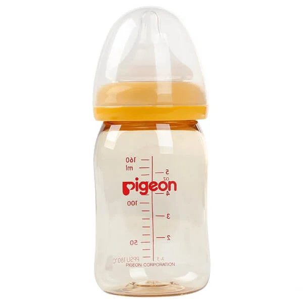 Combo 2 Bình sữa Pigeon nhựa PPSU cổ rộng 160ml