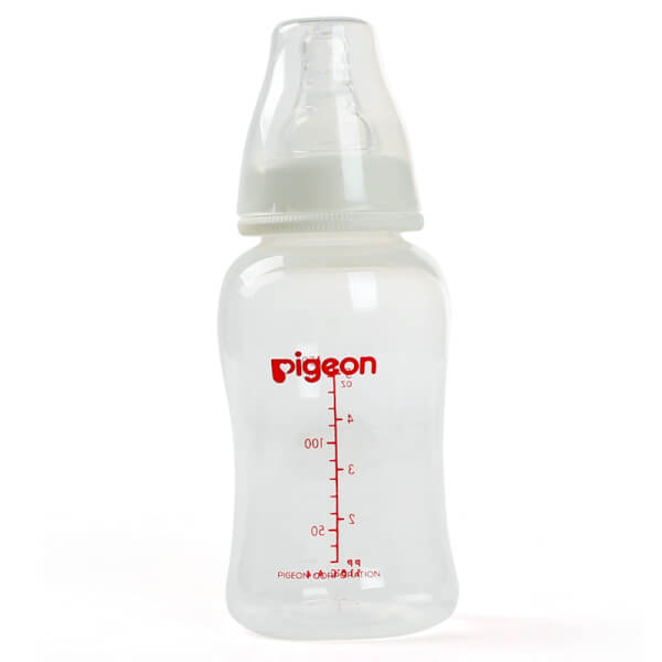 Combo 2 Bình sữa Pigeon Streamline nhựa PP BPA Free cổ hẹp 150ml