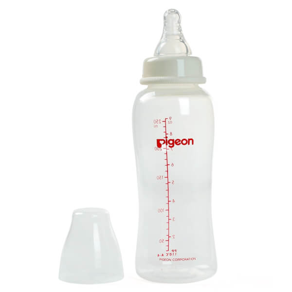 Combo 2 Bình sữa Pigeon Streamline nhựa PP BPA Free cổ hẹp 250ml