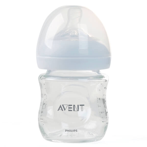 Combo 2 Bình sữa Philips Avent Natural thủy tinh cổ rộng mô phỏng tự nhiên 120ml (SCF671/13)