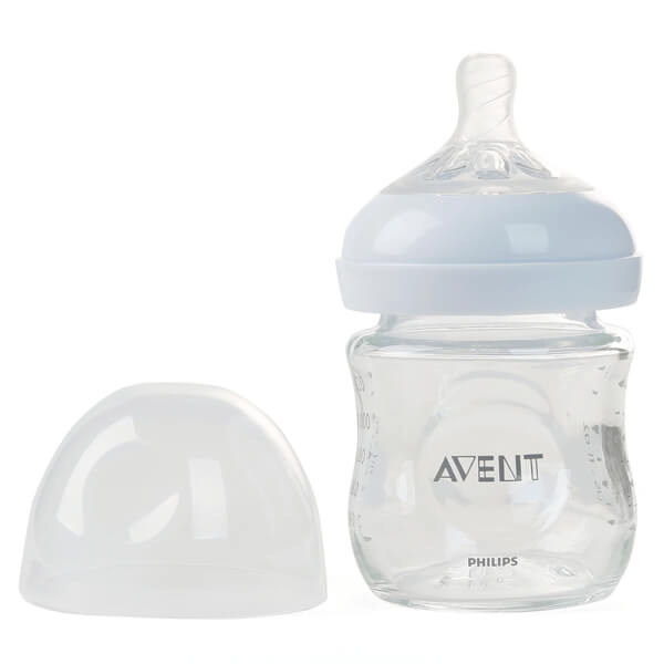 Combo 2 Bình sữa Philips Avent Natural thủy tinh cổ rộng mô phỏng tự nhiên 120ml (SCF671/13)