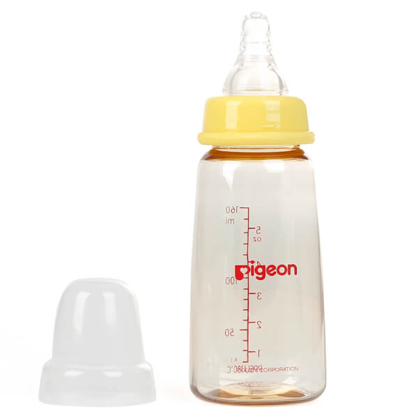 Combo 1 Gối memory foam chống trào ngược và cho bé bú ConCung Good (Xanh) và 1 Bình sữa Pigeon nhựa PPSU cổ hẹp 160ml (Vàng)