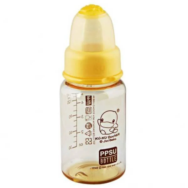 Bình sữa Kuku nhựa PPSU cổ hẹp 140ml (KU5831)