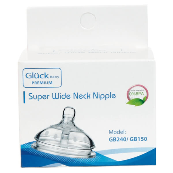 Combo 2 Núm ty silicone Gluck premium (size +)