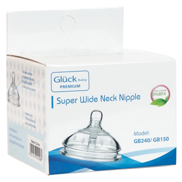 Combo 2 Núm ty silicone Gluck premium (size +)