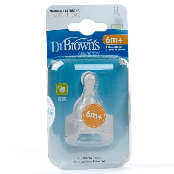Combo 2 Núm ty bình sữa cổ hẹp Dr Brown