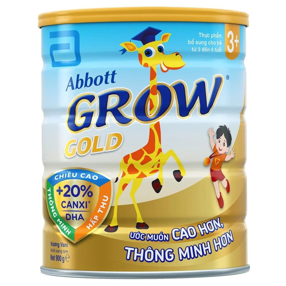 Combo 5 Sữa Abbott Grow 3+ 850g (3-6 tuổi) (tên cũ: Abbott Grow Gold 3+, giao bao bì ngẫu nhiên)