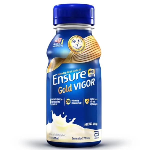 Thực phẩm dinh dưỡng y học Ensure Gold Vigor 237ml - Lốc 6 chai