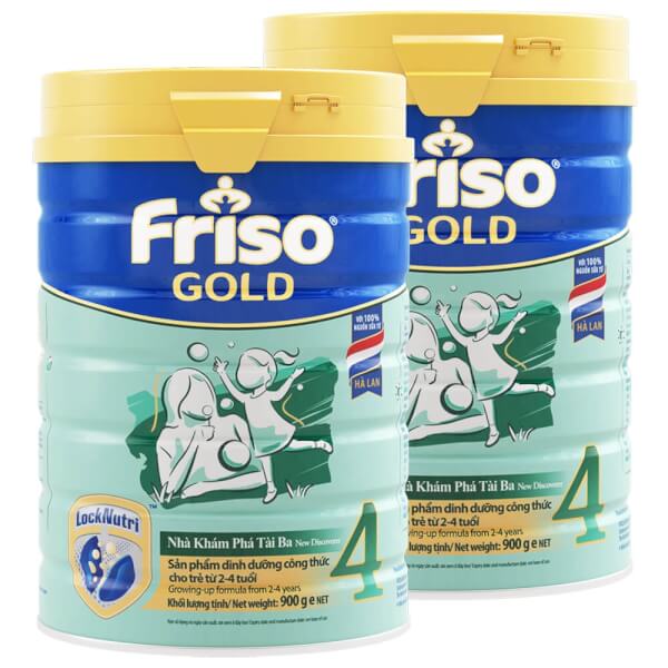 Combo 2 lon Sữa Friso Gold số 4 900g (2-4 tuổi)