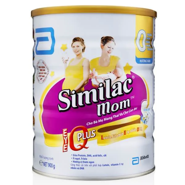 Combo 2 lon Sữa bầu Similac Mom 900g hương Vani