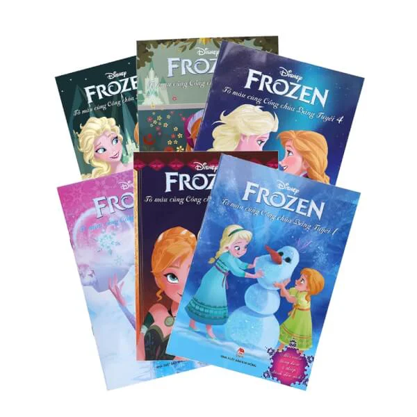 Combo 6 quyển Frozen - Tô màu cùng Công chúa Băng Tuyết