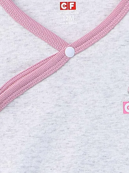 Body bé gái tam giác CF G0420043 (12M,Xám nhạt)