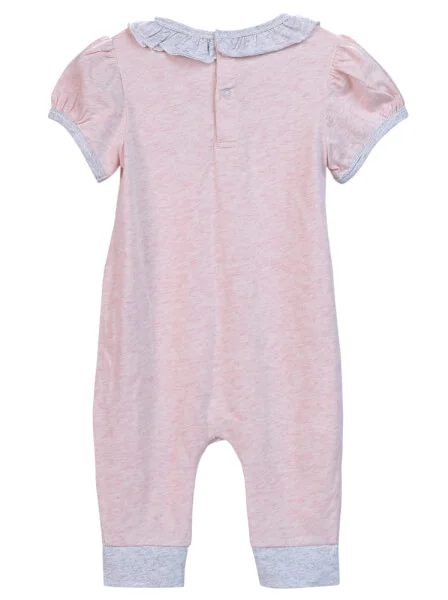 Body bé gái dài CF G0420033 (6M/9M/12M,Hồng)