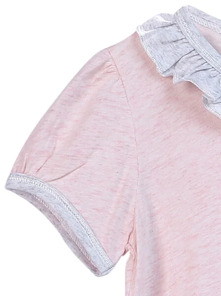 Body bé gái dài CF G0420033 (6M/9M/12M,Hồng)