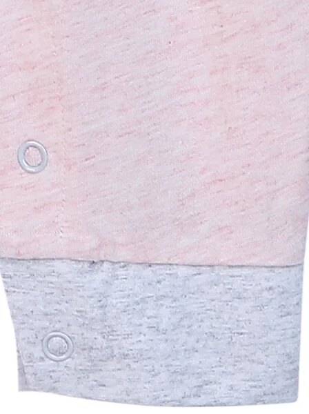 Body bé gái dài CF G0420033 (6M/9M/12M,Hồng)