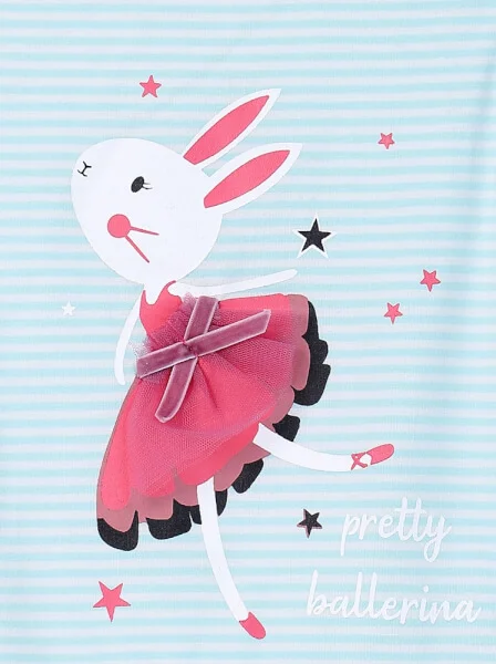 Áo thun bé gái sát nách CF G0320048 (2Y,Xanh)