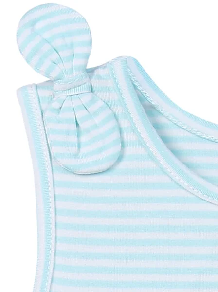 Áo thun bé gái sát nách CF G0320048 (2Y,Xanh)