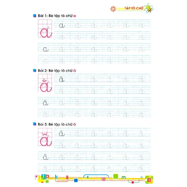 Bé vào lớp 1 - Bé tập đọc & tập viết B10