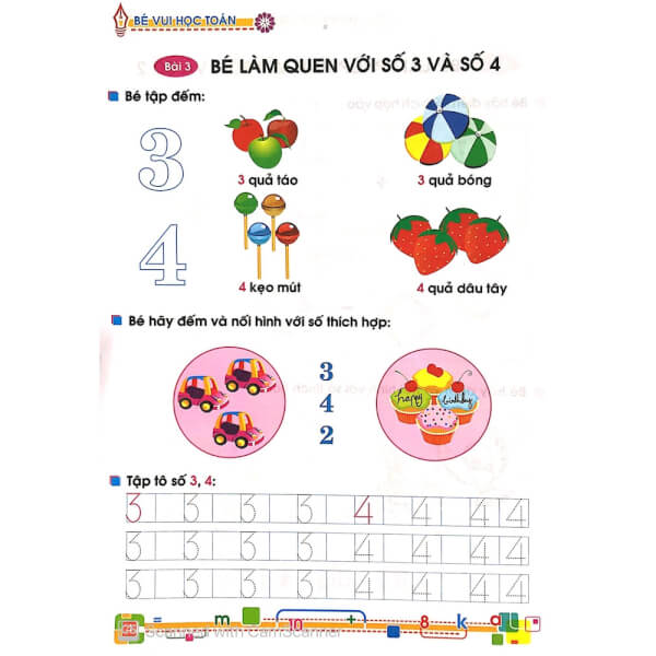 Bé vào lớp 1 - Bé vui học toán ( 4 - 5T) B8