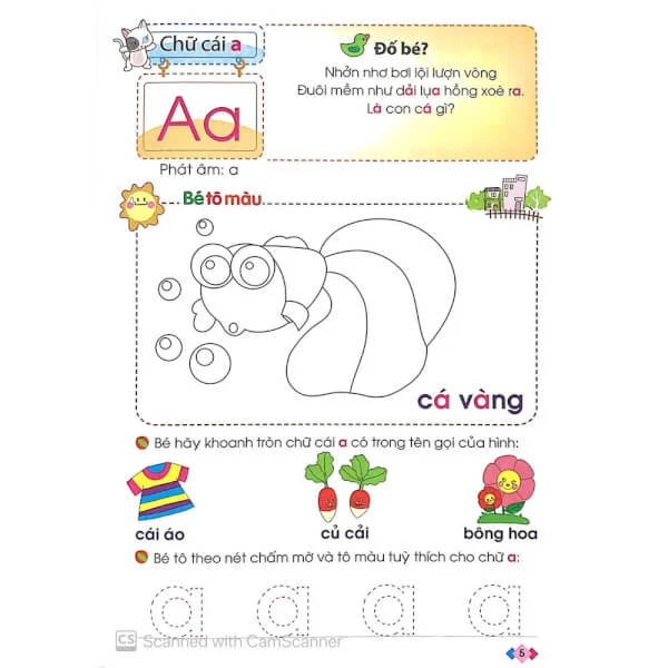 Bé vào lớp 1 - Vở bé nhận biết & làm quen chữ cái (4 - 5T) B9.5