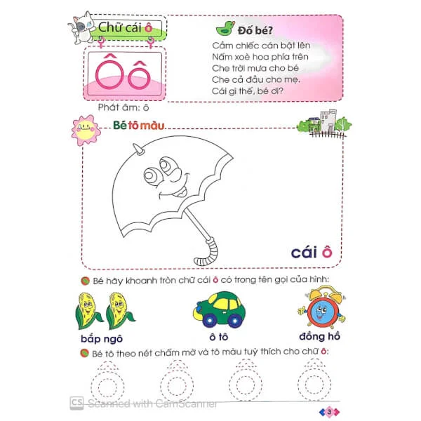 Bé vào lớp 1 - Vở bé nhận biết & làm quen chữ cái (4 - 5T) B9.5