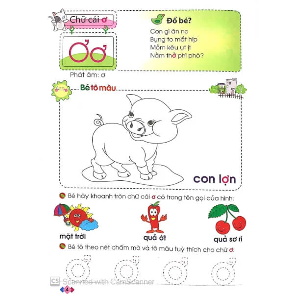 Bé vào lớp 1 - Vở bé nhận biết & làm quen chữ cái (4 - 5T) B9.5