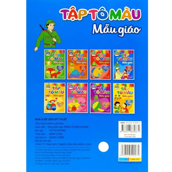 Tập tô màu mẫu giáo - Chủ đề Nghề nghiệp B7.5