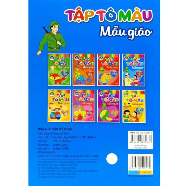 Tập tô màu mẫu giáo - Chủ đề Nghề nghiệp B7.5