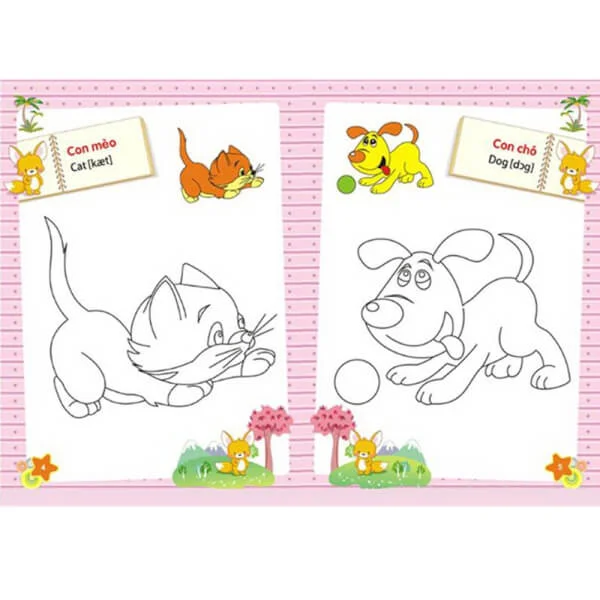 Tập tô màu mẫu giáo - Chủ đề Động vật B7.5