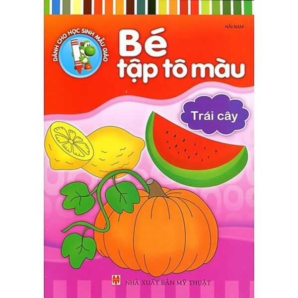 Bé tập tô màu - Trái cây B10