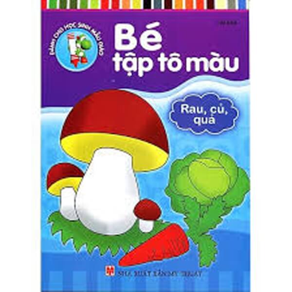 Bé tập tô màu - Rau củ quả B10